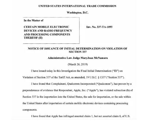 蘋果侵犯高通專利！ITC或發禁令在美禁售iPhone